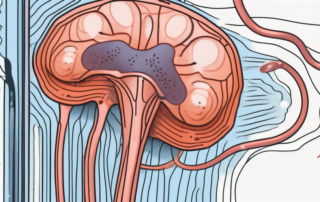 The adh hormone interacting with a kidney cell