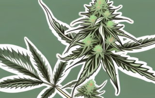 A female cannabis plant