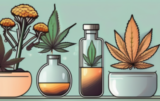 Various types of cannabis flowers