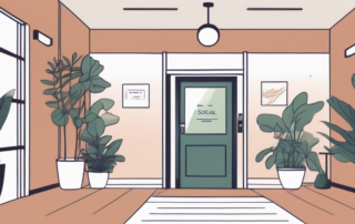 A welcoming entrance to a social club