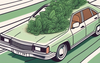 A car with a lush