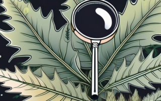 A mature cannabis plant in a natural setting