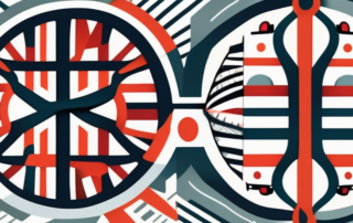 A brain divided into two parts