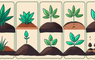 A variety of weed seeds being planted in fertile soil