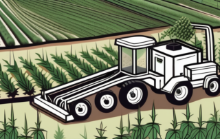 An automatic hemp seed planting machine in action