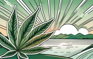 A broken marijuana leaf symbolizing the cessation of smoking