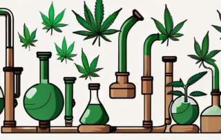 Various types of cannabis pipes