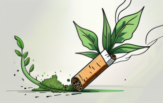 A broken cigarette