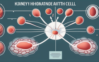The antidiuretic hormone interacting with kidney cells