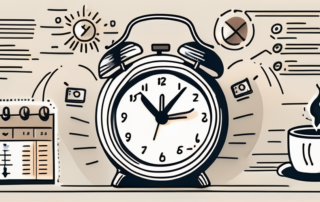 An alarm clock with a crossed-out snooze button