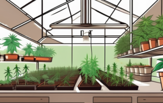 Various stages of cannabis cultivation