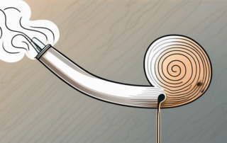 An acupuncture needle inserted into an ear