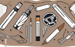 A broken cigarette symbolizing cessation