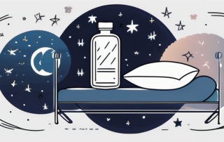 A night sky with a moon and stars