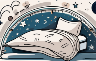 An alarm clock with a prominent snooze button