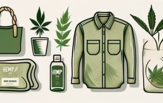 Different hemp products such as clothing
