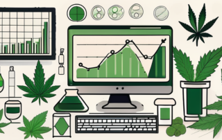 Various cannabis products like leaves