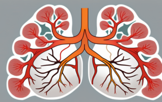 The bronchial tubes in the lungs