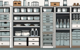 A neat and organized ginoring storage system