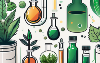 A cbd oil bottle with a dropper