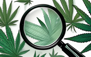 A sativex spray bottle surrounded by cannabis leaves