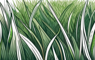 A close-up view of synthetic grass