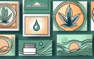 Various hemp products like oil