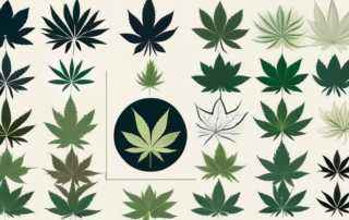 Ten different cannabis plants