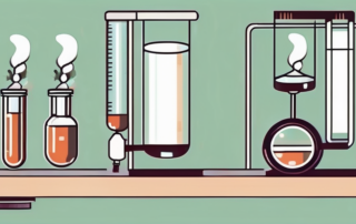 A test tube containing a liquid substance