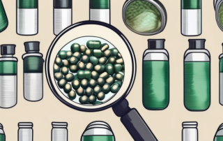 A variety of cbd capsules on a table