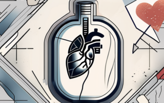 Several nicotine pouches surrounded by symbols of potential health risks