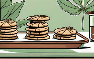A variety of cannabis-infused cookies on a tray
