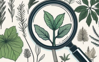 Various natural elements like plants and herbs