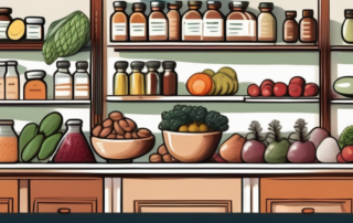 A variety of natural foods like fruits