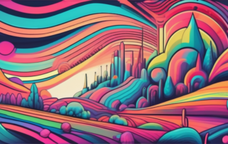 A psychedelic landscape