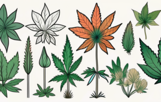 Various types of medical cannabis flowers