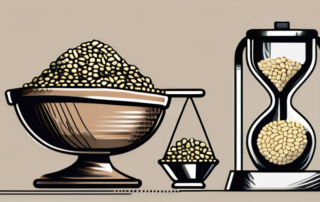 A variety of hemp seeds in a shopping basket