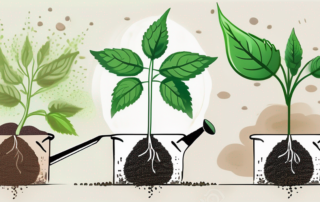 Germinating hemp seeds in a well-lit environment