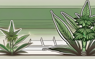 A cannabis plant in a natural setting