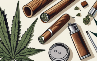 Various types of cannabis joints