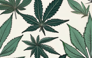 A male cannabis plant