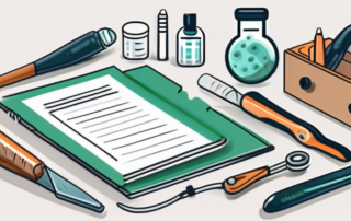 A prescription pad with a stylized 't' on it