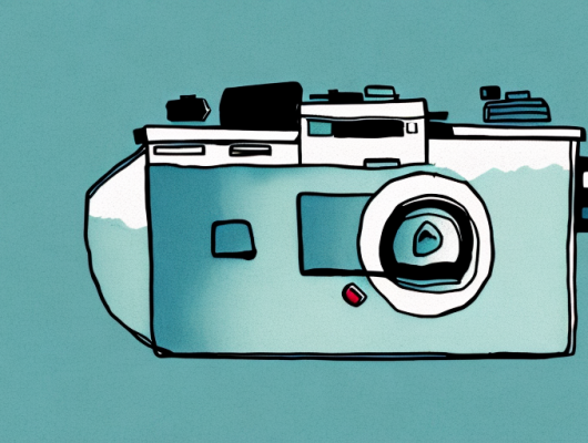 A camera focusing on a landscape