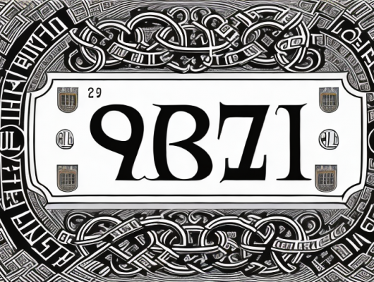 A german car number plate with the initials "ll"