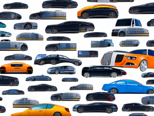 Various types of cars on a german highway