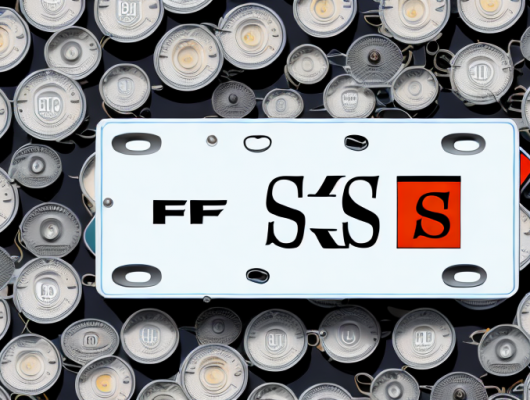 A german license plate with the initials "fs"