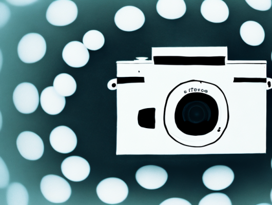 A camera focusing on a flower