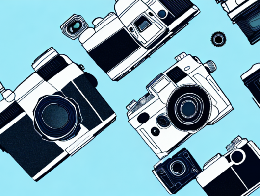 A camera focusing on a foreground object