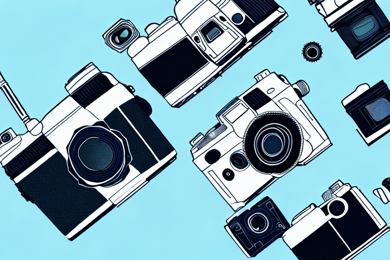 A camera focusing on a foreground object