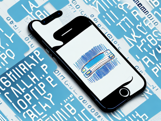 An iphone with a blurred license plate image on the screen